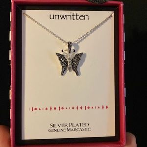 Marcasite Butterfly necklace